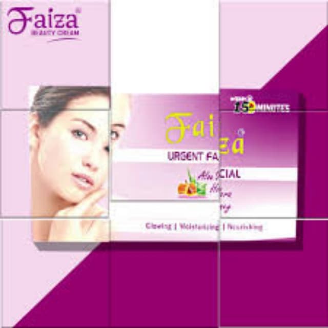 Faiza Whitening urgent facial Sasha