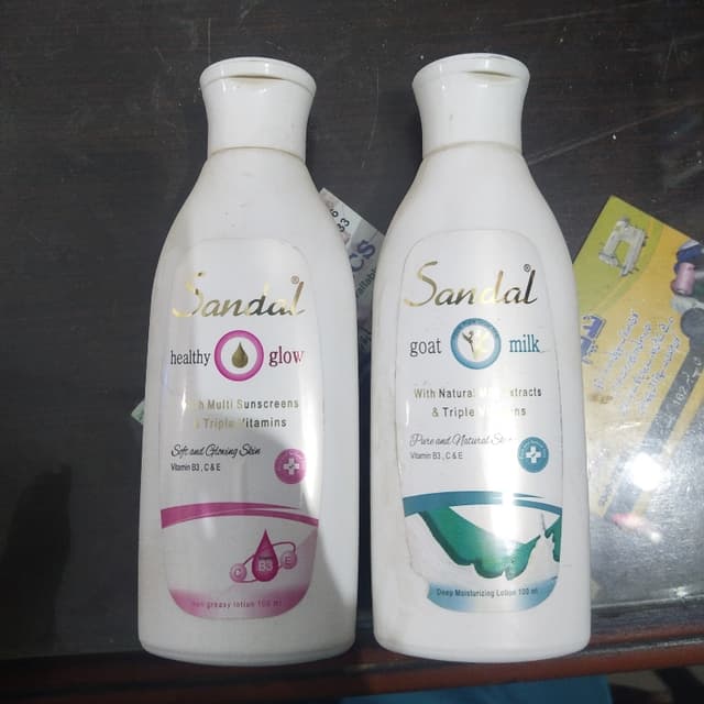Sandal Goat milk and Healthy glow lotion 100 ml