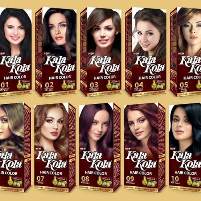 Kala kola Hair color tube 10 shedes available