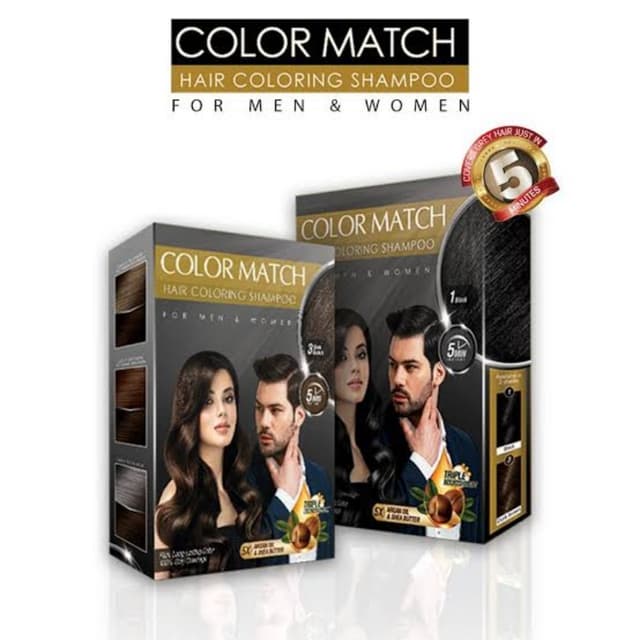 Colour Match Hair Shampoo Color 2 Shades available