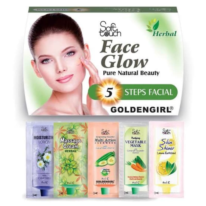 Soft touch Face Glow Whitening Kit 5 in1 Sasha